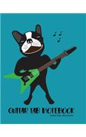Guitar Tab Notebook Guitar Dog Blue Series