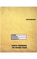 Notebook: Gods promises on every page, ruled Notebook, journal diary for writing, jotting and any educational work