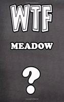 Wtf Meadow ?: College Ruled Composition Book Diary Lined Journal