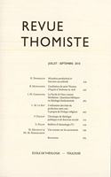 Revue Thomiste - 3/2010: (Revue Thomiste)