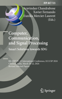 Computer, Communication, and Signal Processing. Smart Solutions Towards Sdg