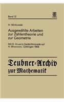 Ausgewählte Arbeiten Zur Zahlentheorie Und Zur Geometrie