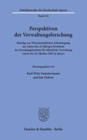 Perspektiven Der Verwaltungsforschung