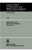 Optimization and Operations Research