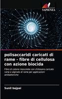 polisaccaridi caricati di rame - fibre di cellulosa con azione biocida