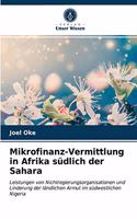 Mikrofinanz-Vermittlung in Afrika südlich der Sahara