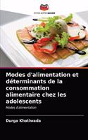 Modes d'alimentation et déterminants de la consommation alimentaire chez les adolescents