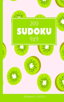 200 Sudoku 9x9 normal e difícil Vol. 2: com soluções e quebra-cabeças bônus