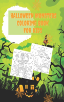 Halloween Monsters Coloring Book For Kids
