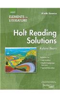 Holt Reading Solutions, Sixth Course Grade 12