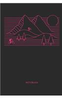 Notizbuch: Mountainbike MTB Notizbuch und Zeichenbuch Geschenk für Mountainbiker, Radsportler und Fahrrad Fans, Kinder, Frauen und Männer