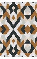 Black and White Geometric Design Notebook