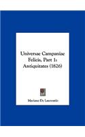 Universae Campaniae Felicis, Part 1