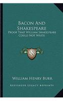 Bacon and Shakespeare