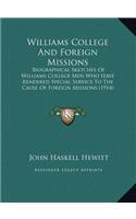 Williams College And Foreign Missions