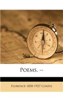 Poems. --