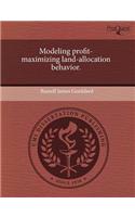 Modeling Profit-Maximizing Land-Allocation Behavior