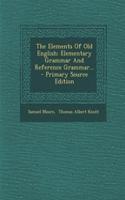 The Elements of Old English