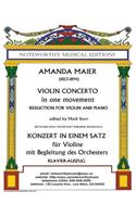 Violin Concerto in One Movement