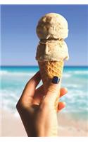 Double Scoop Ice Cream Cone Journal: 150 Page Lined Notebook/Diary