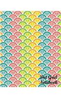 Colorful Pattern Dot Grid Notebook