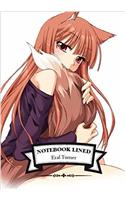 Lined Notebook Spice Wolf