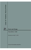 Code of Federal Regulations Title 21, Food and Drugs, Parts 800-1299, 2018