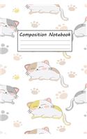 Composition Notebook Cat: Diary with Lines for Cat Lovers - Composition Notebook for Kids