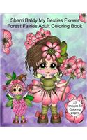 Sherri Baldy My Besties Flower Forest Fairies Adult Coloring Book