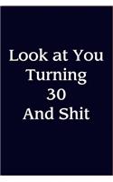 Look At You Turning 30 And Shit journal