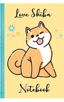 Love Shiba Puppy Notebook Volume 3: Notebook, Holiday Notebook, Lined Notebook, Love Shiba, Mini dog, Puppy Dog Notebook