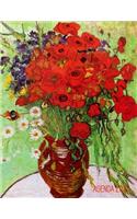 Van Gogh Agenda Mensuel 2020: Vase avec Marguerite et Coquelicots - Postimpressionisme - Planificateur Hebdomadaire - Avec Espaces pour Notes - Peintre Néerlandais - Calendrier J