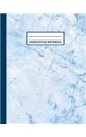 Composition Notebook: Marble Cover Design - College Ruled - 120 Blank Lined Pages - 8.5" X 11" - Matte Finished Soft Cover