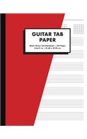 Guitar Tab Paper