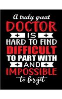 A truly Great doctor is hard to find difficult to part with and impossible to forget