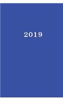 2019: Calendar/Planner/Appointment Book: 1 week on 2 pages, Format 6" x 9" (15.24 x 22.86 cm), Cover blue(8 Calendar/Planner/Appointment Book)