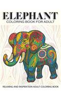 Elephant Coloring Book for Adult