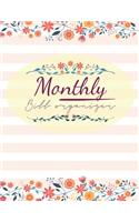 Monthly Bill Organizer: Personal Money Management with Income List, Monthly Expense Categories and Weekly Expense Tracker Monday to Sunday Vintage Floral Design(37 Monthly Budget Planner and Bill Tracker)