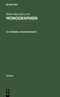 Monographien, 16, Mannheim. Umgangssprache