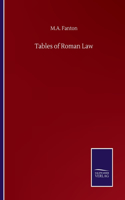 Tables of Roman Law