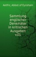 Sammlung englischer Denkmaler in kritischen Ausgaben
