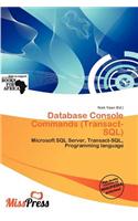 Database Console Commands (Transact-SQL): (English)