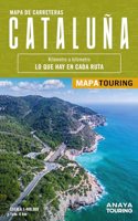 Mapa de carreteras de Cataluna (desplegable), escala 1:400.000