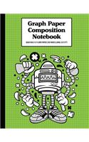 Graph Paper Composition Notebook Quad Rule 5x5 Grid Paper - 150 Sheets (Large, 8.5 x 11")