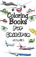 Coloring Books For Children. Airplanes