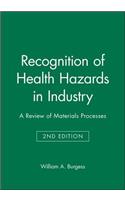 Recognition of Health Hazards in Industry