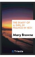 The Diary of a Girl in France in 1821