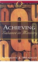 Achieving Balance in Ministry