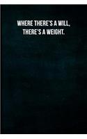Where there's a will, there's a weight.
