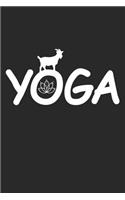 Yoga: Goat Pose Dot Grid Journal, Diary, Notebook 6 x 9 inches with 120 Pages